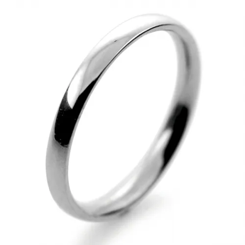 Court Medium - 2mm (TCM2.0 W) White Gold Wedding Ring